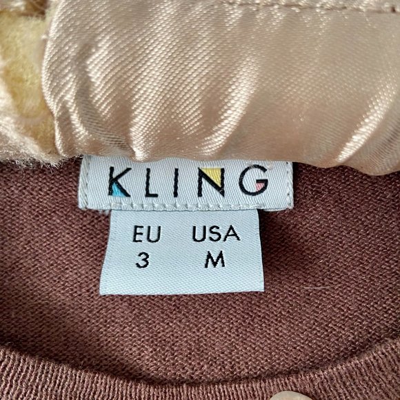 Kling Cropped Brown Le Cookie Monster Sweater - Picture 5 of 7